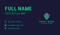 Security Lock Shield Business Card Design