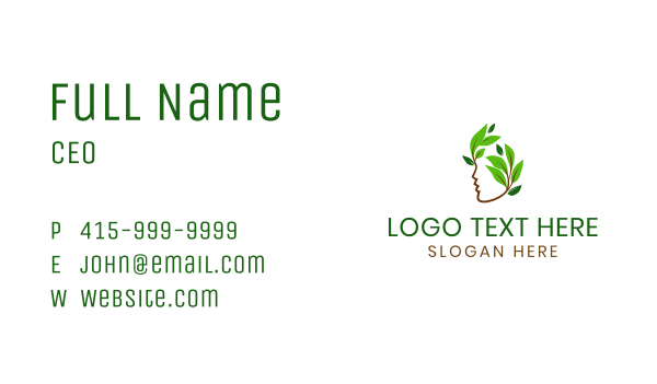 Human Vine Mental Care Business Card Design Image Preview