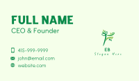 Plant Leaf Letter F Business Card Image Preview