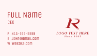 Paint Letter R Boutique Business Card Image Preview