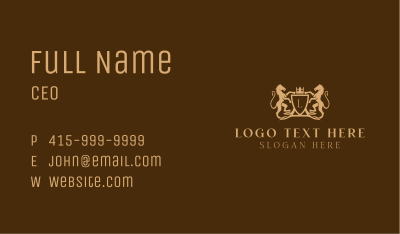 Horse Stallion Crest Business Card Image Preview