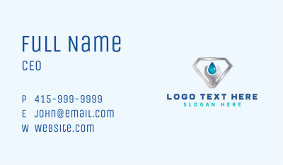 Plumbing Wrench Fix Business Card Image Preview