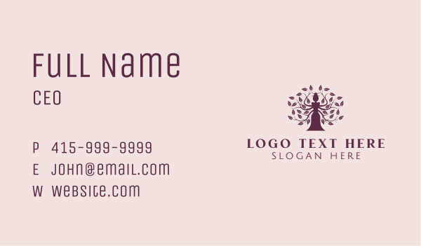 Nature Wellness Counseling Business Card Design Image Preview