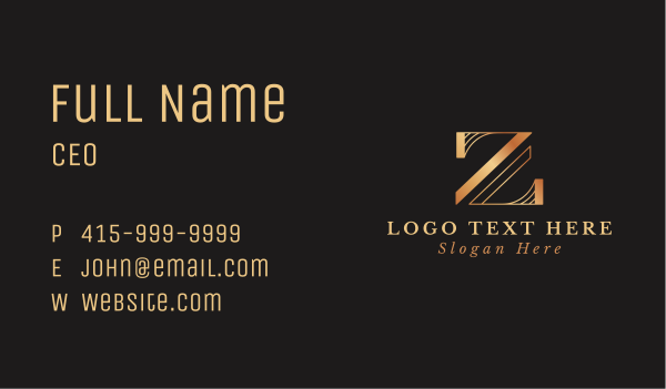Gold Fashion Tailoring Boutique  Business Card Design Image Preview