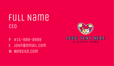 Cat Kitten Pet Care Business Card Image Preview