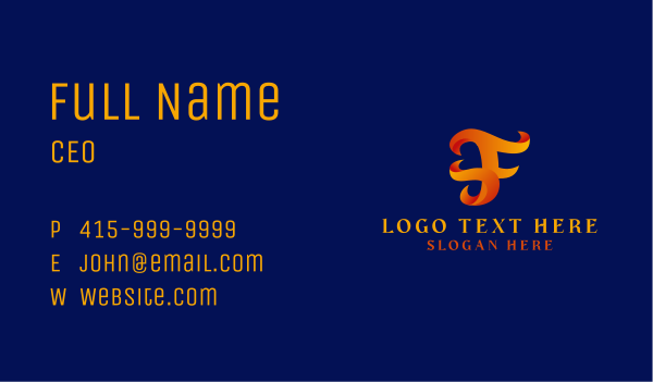 Flame Game Streamer Business Card Design Image Preview