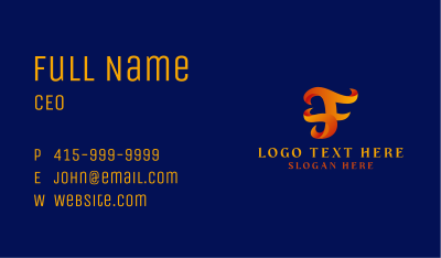 Flame Game Streamer Business Card Image Preview