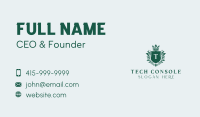 Leaf Royal Shield Business Card Image Preview