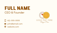 Waffle Time Illustration Business Card Image Preview