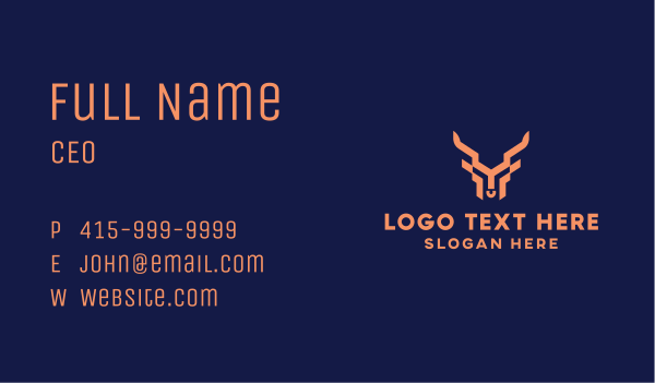 Mythical Goat Creature Business Card Design Image Preview