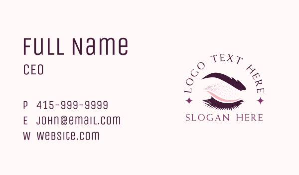 Beauty Eyelashes Cosmetics  Business Card Design Image Preview