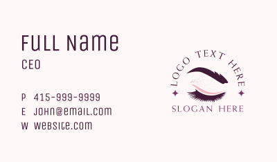 Beauty Eyelashes Cosmetics  Business Card Image Preview