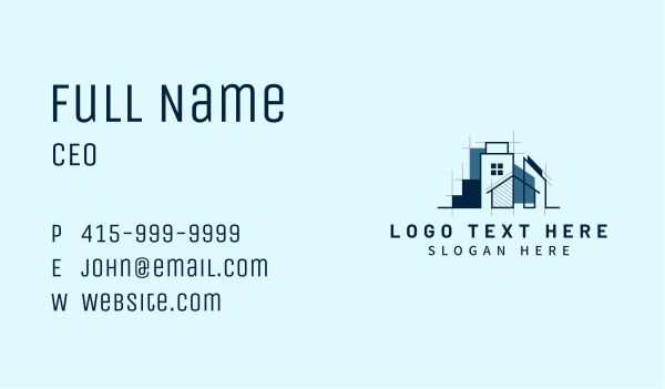 House Building Construction Business Card Design Image Preview