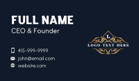 Premium Deluxe Crest Business Card Design