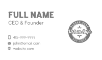 Stylish Badge Script Wordmark Business Card Image Preview