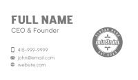 Stylish Badge Script Wordmark Business Card Image Preview