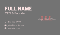 Elegant Company Lettermark Business Card Preview