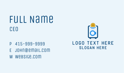 Coin Operated Laundry Business Card Image Preview