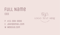 Organic Floral Beauty Business Card Image Preview