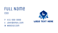 3d Pixel Application Crest Lettermark Business Card Image Preview