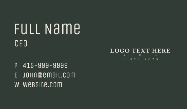 Hotel Business Wordmark Business Card Design Image Preview