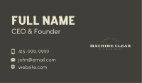 Gothic Workshop Wordmark Business Card Image Preview
