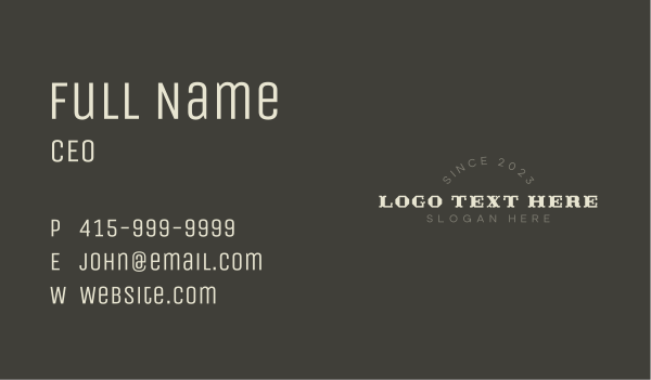 Gothic Workshop Wordmark Business Card Design Image Preview