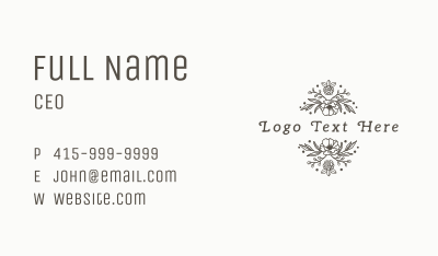 Botanical Flower Garden Business Card Image Preview