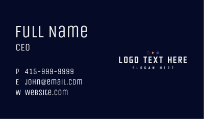 Generic Digital Wordmark Business Card Image Preview