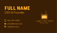 Iced Orange Drink Business Card Image Preview