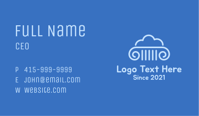 Cloud Law Business Card Image Preview