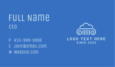 Cloud Law Business Card Image Preview