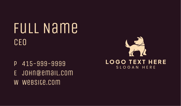 Dog Pet Veterinarian Business Card Design Image Preview