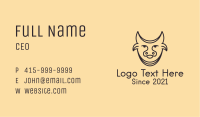 Minimalist Cattle Livestock  Business Card Image Preview