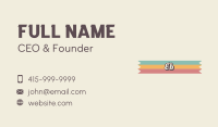 Retro Cursive Business Business Card Image Preview