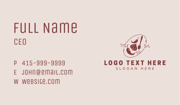 Herbs Spices Ingredients Business Card Design Image Preview