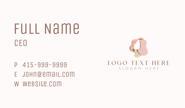 Woman Paint Cosmetics Business Card Design Image Preview