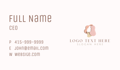 Woman Paint Cosmetics Business Card Image Preview