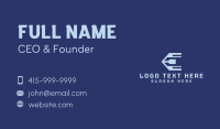 Tech Gaming Letter E Business Card Preview