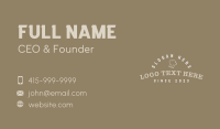 Chef Hat Wordmark Business Card Image Preview