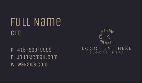 Luxury Time Boutique Business Card Design Image Preview