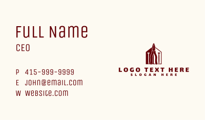 Pliers House Construction Business Card Image Preview