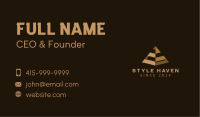 Pyramid Builder Contractor Business Card Image Preview