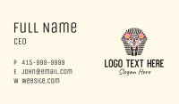 Decorated Pharaoh Sculpture Business Card Image Preview