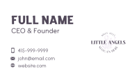 Flower Bouquet Wordmark Business Card Design