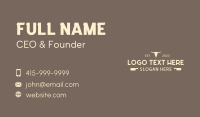 Bull Ranch Wordmark Business Card Image Preview