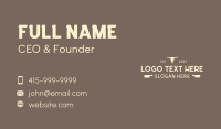 Bull Ranch Wordmark Business Card Preview