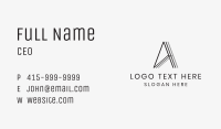 Geometric Minimalist Letter A Business Card Image Preview