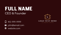 Premium Crown Shield Business Card Design