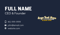 Retro Menswear Wordmark Business Card Image Preview